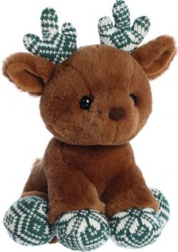 PELUCHE AURORA - MERRY REINDEER (JOYEUX RENNE) - BRUN 11